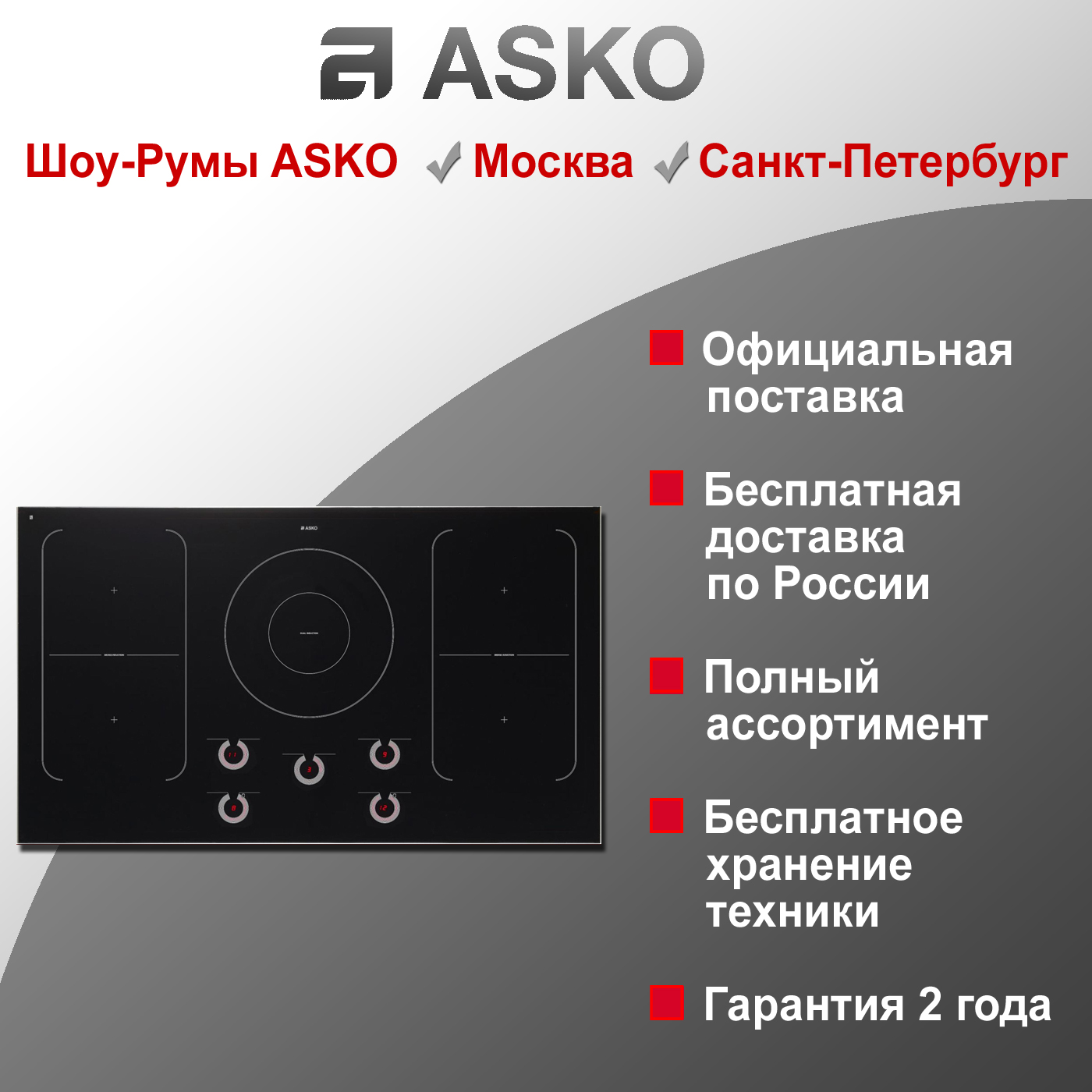 Варочная индукционная панель Asko HI1994G