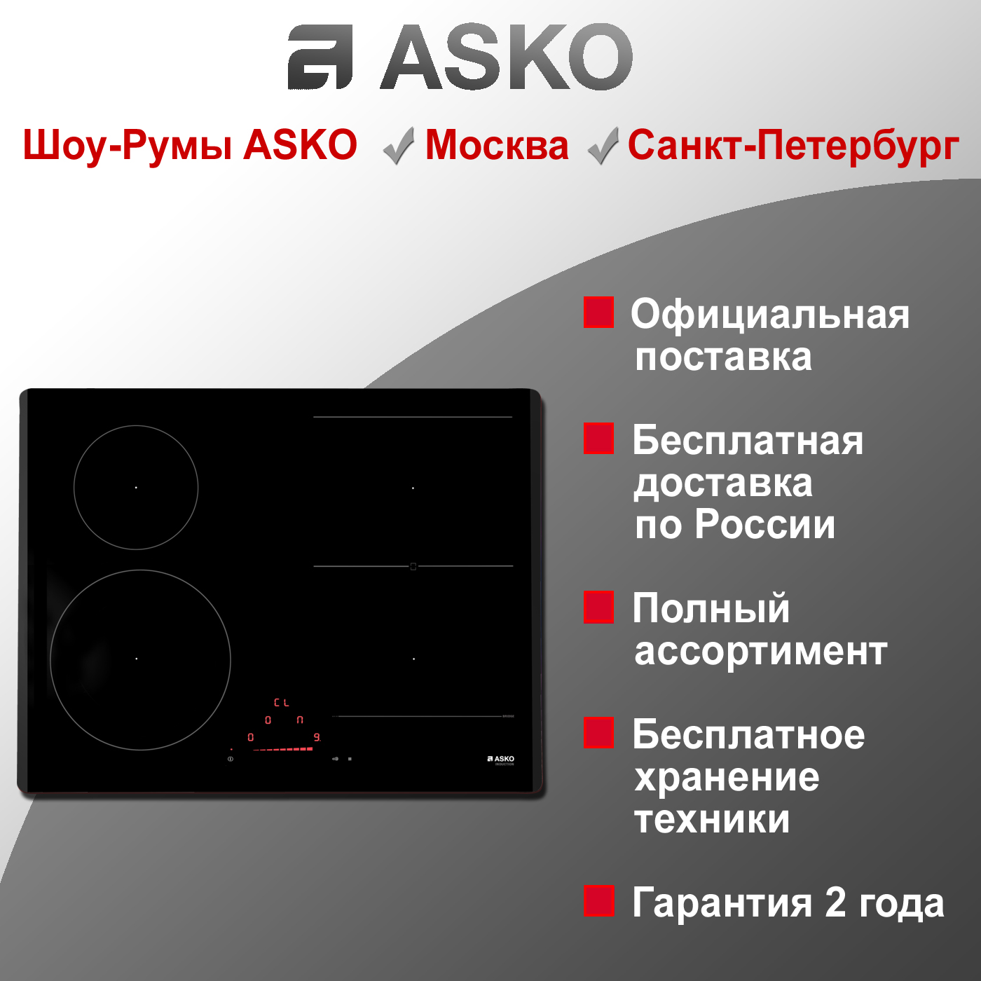 Варочная индукционная панель Asko HI1621G