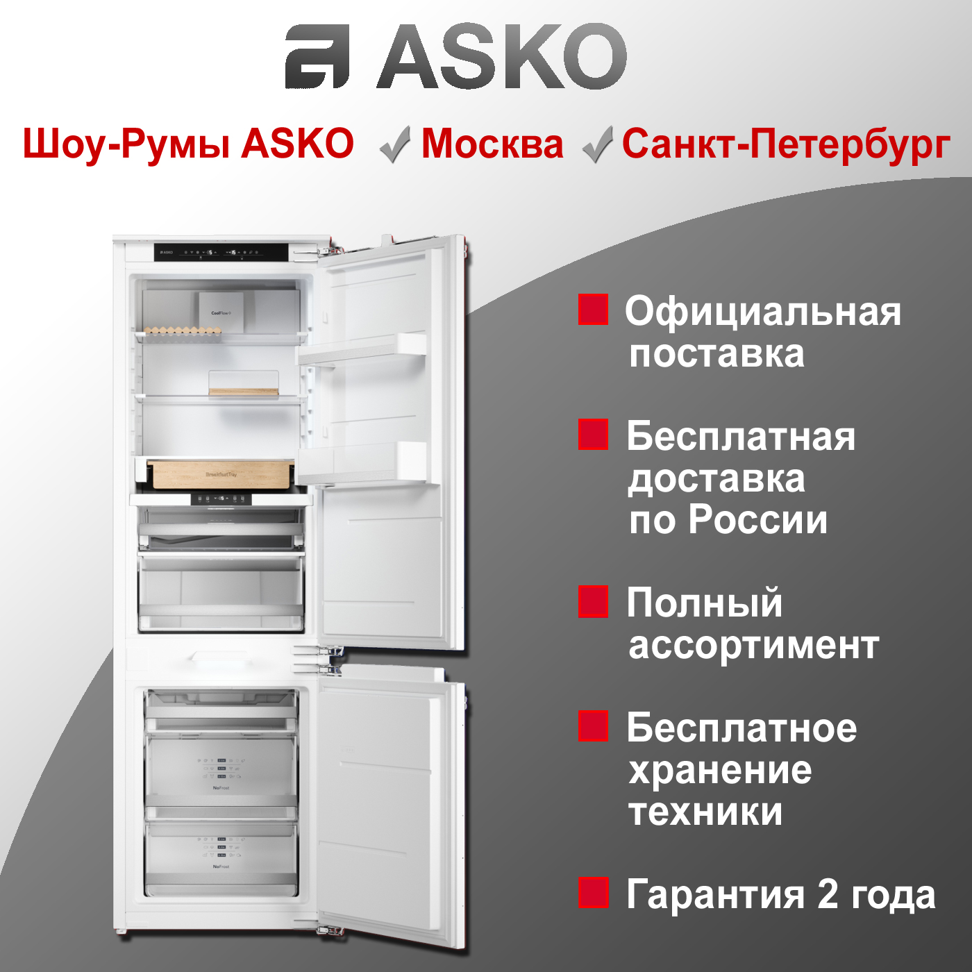 Холодильник Asko RFN31842I