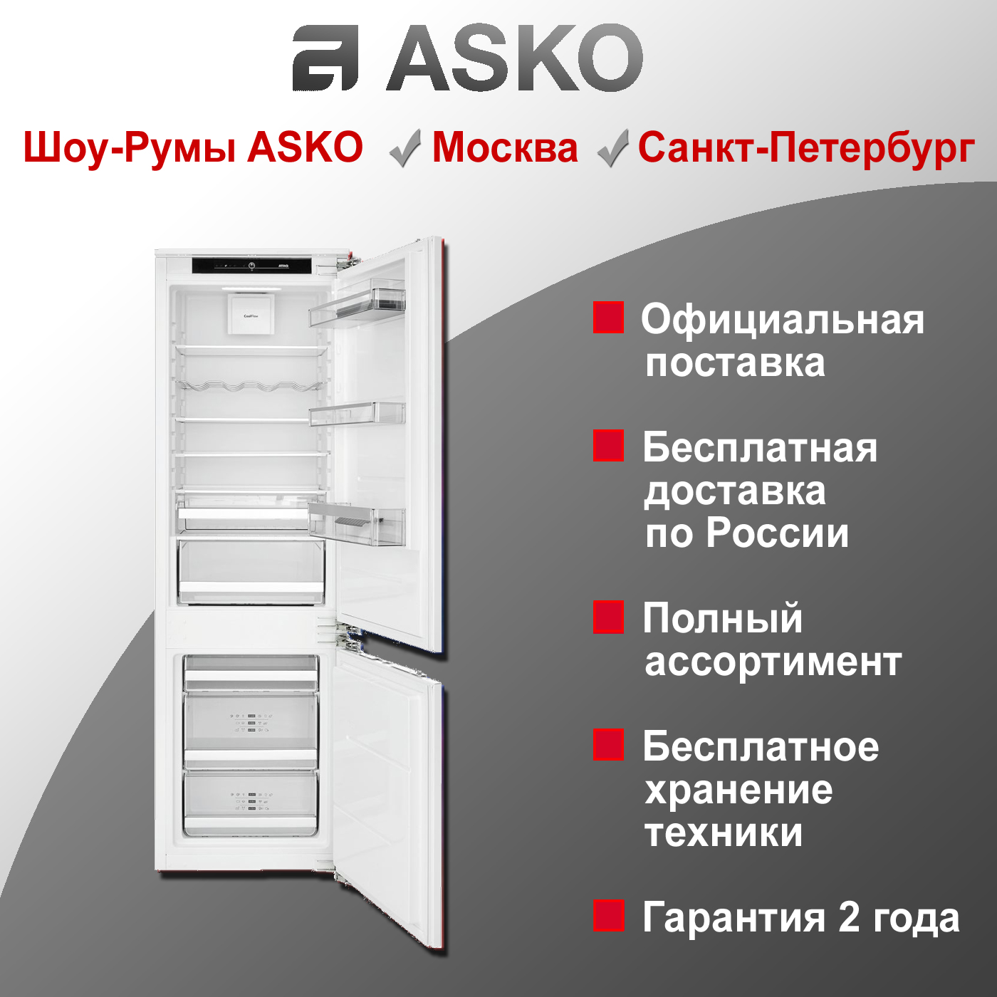 Холодильник Asko RFN31831I