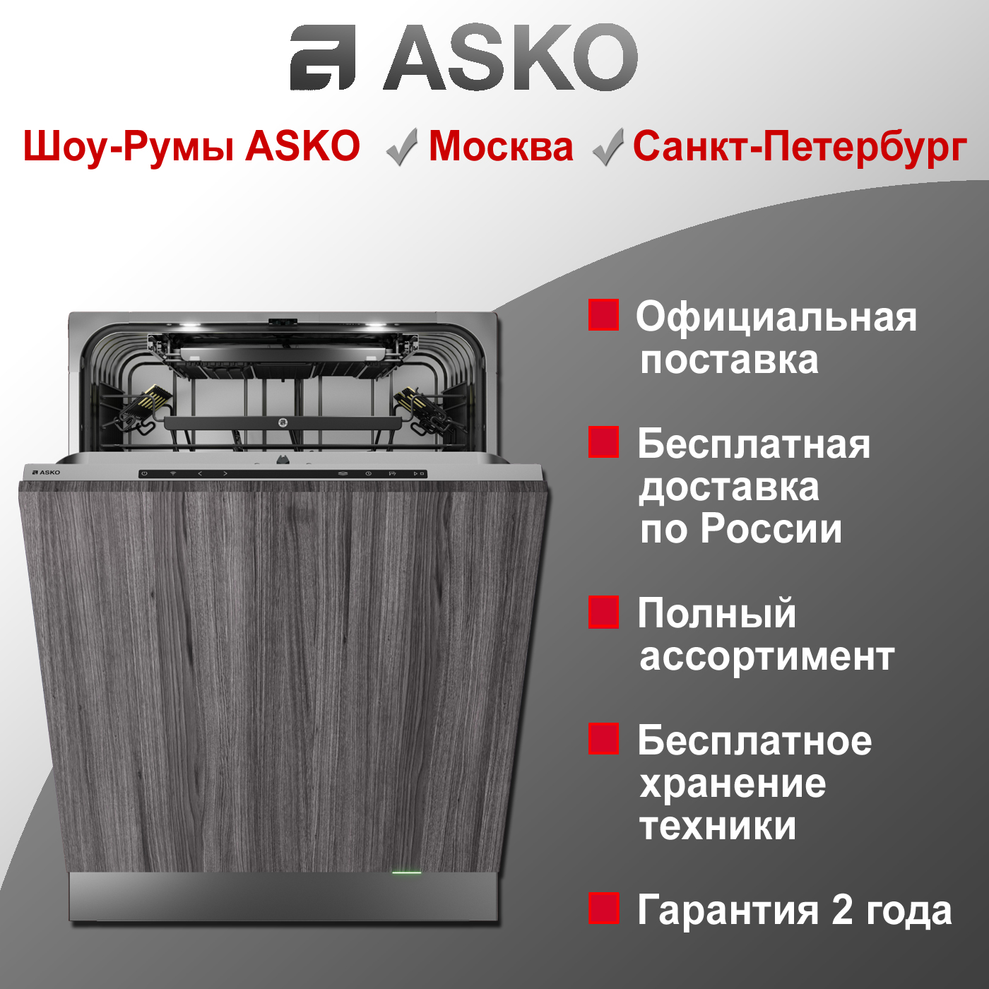 Посудомоечная машина Asko DFI777UXXL